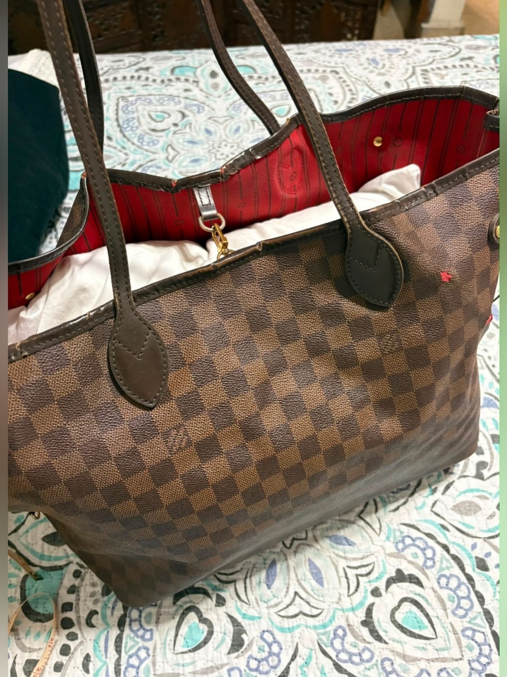 Louis Vuitton Neverfull MM (Damier Ebene) – Prime Restoration Project - Picture 7 of 14